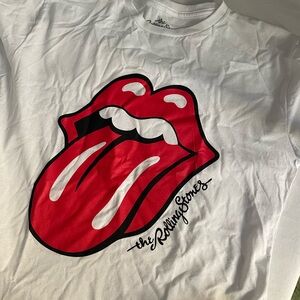Rolling Stones XL white and red shirt